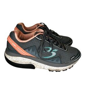 Gdefy by Gravity Defyer‎ Gray and Coral Corrective Fit Shoes Women’s Size 7
